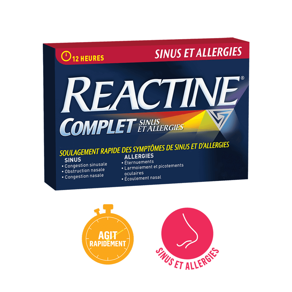 Reactine Complet Sinus et Allergies